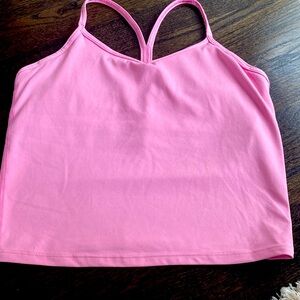 Pink athleta girl tanktop size 14
